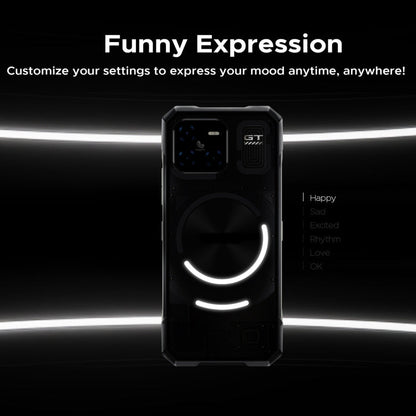 [Entrepôt de Hong Kong] Téléphone robuste DOOGEE Blade GT 5G, 12 Go + 256 Go, Android 14 de 6,72 pouces, Dimensity 7050 Octa Core, Réseau: 5G, OTG, NFC, Effet de lumière LED (Noir)