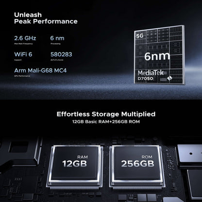 [Entrepôt de Hong Kong] Téléphone robuste DOOGEE Blade GT 5G, 12 Go + 256 Go, Android 14 de 6,72 pouces, Dimensity 7050 Octa Core, Réseau: 5G, OTG, NFC, Effet de lumière LED (Noir)