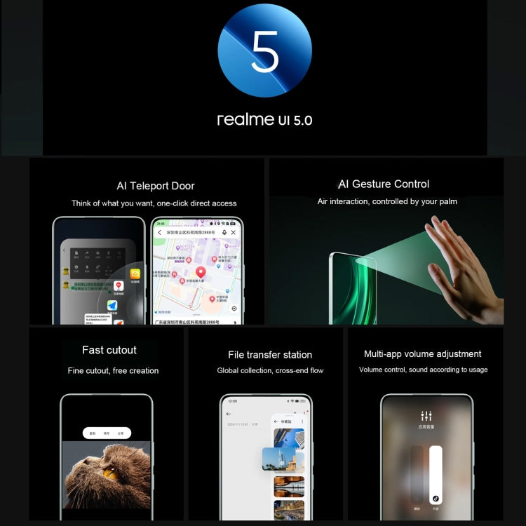 Realme 13 Pro, 12GB+256GB, Screen Fingerprint Identification, 6.67 inch Realme UI 5.0 Dimensity 7300 Octa Core, NFC, Network: 5G (Green)