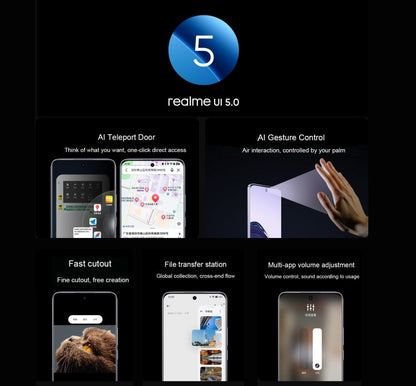 Realme 13 Pro Extreme Edition, 12 Go + 256 Go, identification par empreinte digitale sur écran, Realme UI 5.0 Snapdragon 7s Gen 2 Octa Core 6,7 pouces, NFC, réseau : 5G (vert émeraude)