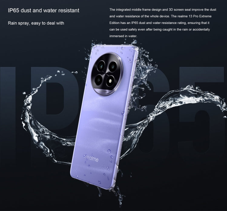 Realme 13 Pro Extreme Edition, 12GB+256GB, Screen Fingerprint Identification, 6.7 inch Realme UI 5.0 Snapdragon 7s Gen 2 Octa Core, NFC, Network: 5G (Purple)