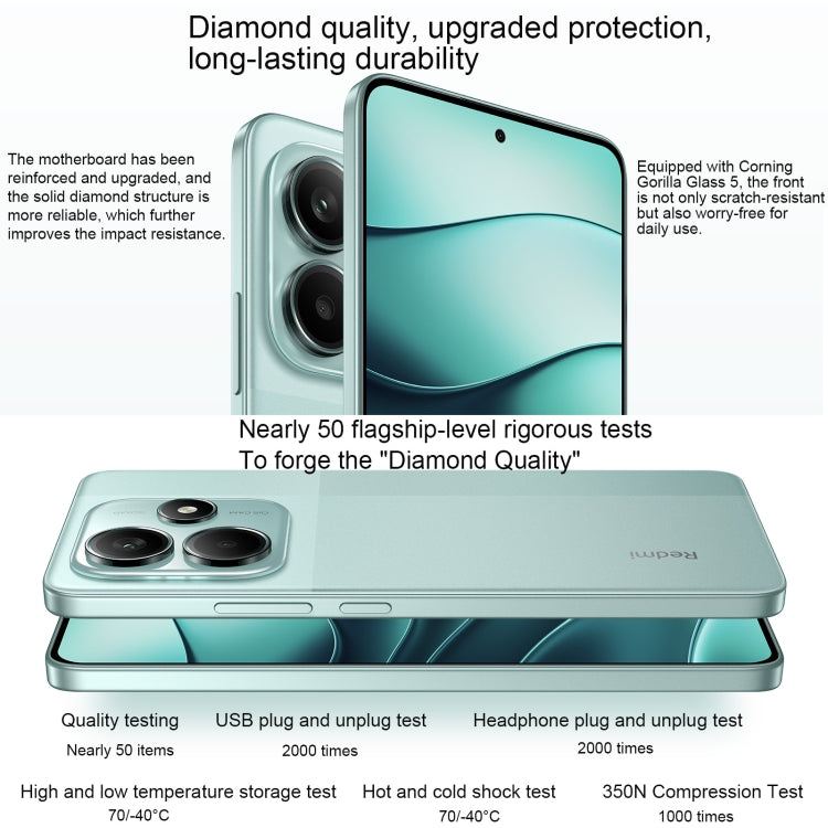 Xiaomi Redmi Note 14 5G, 8GB+256GB, 6.67 inch Xiaomi HyperOS Mediatek Dimensity 7025-Ultra Octa Core, Network: 5G (White)