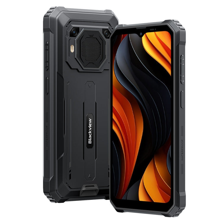 [HK Warehouse] Blackview BV6200 Plus, 8GB+128GB, IP68/IP69K/MIL-STD-810H, 6.56 inch Android 14 Unisoc UMS9230 T606 Octa Core, Network: 4G, OTG, NFC (Black)