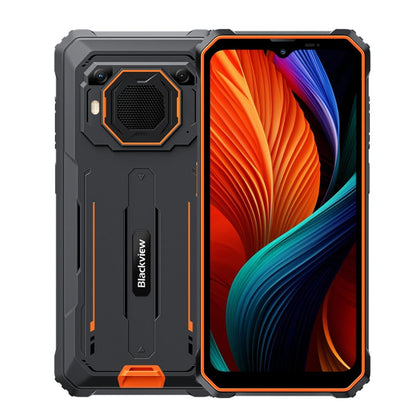 [Entrepôt HK] Blackview BV6200 Plus, 8 Go+128 Go, IP68/IP69K/MIL-STD-810H, Android 14 Unisoc UMS9230 T606 Octa Core de 6,56 pouces, Réseau: 4G, OTG, NFC (Orange)