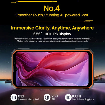 [HK Warehouse] Blackview BV6200 Plus, 8GB+128GB, IP68/IP69K/MIL-STD-810H, 6.56 inch Android 14 Unisoc UMS9230 T606 Octa Core, Network: 4G, OTG, NFC  (Green)
