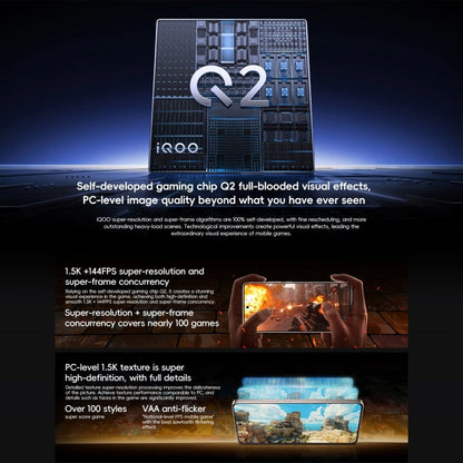 vivo iQOO Neo10, 12GB+512GB, Face ID / Screen Fingerprint Identification, 6.78 inch Android 15 OriginOS 5 Snapdragon 8 Gen 3 Octa Core, OTG, NFC, Network: 5G, Support Google Play (White)