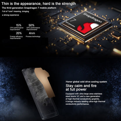 Honor 300, 12GB+256GB, Screen Fingerprint, 6.7 inch MagicOS 9.0 / Android 15 Snapdragon 7 Gen 3 Octa Core, Network: 5G, NFC, OTG, Support Google Play (Grey)