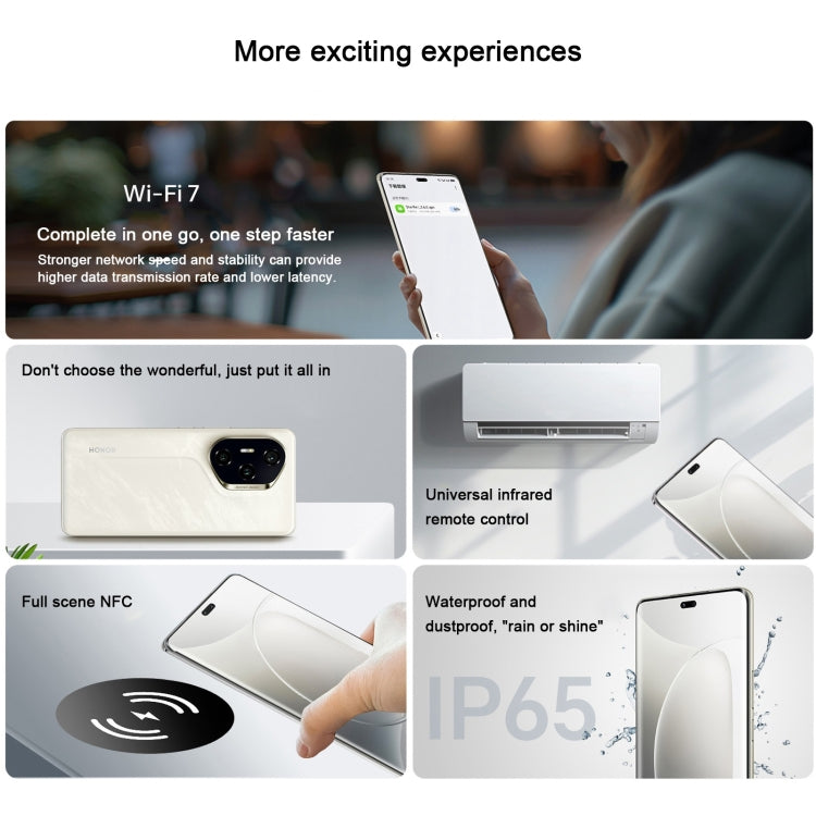 Honor 300 Pro, 16GB+512GB, Screen Fingerprint, 6.78 inch MagicOS 9.0 / Android 15 Snapdragon 8 Gen 3 Octa Core, Network: 5G, NFC, OTG, Support Google Play (Green)