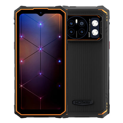 [Entrepôt HK] HOTWAV CYBER 13, Téléphone robuste IP68/IP69K, 8 Go+128 Go, 10800 mAh, 6,6 pouces Android 14.0 Unisoc T606 Octa Core, Réseau: 4G, NFC, OTG (Orange)