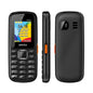 Téléphone à clavier pour personnes âgées UNIWA E1808, 1,77 pouce SC6531E, lampe de poche LED, 21 touches, réseau : 2G, Triple SIM, prise EU (noir)