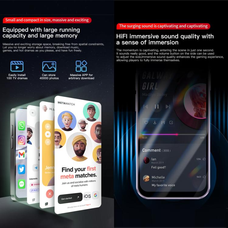 SOYES XS19 Pro, 3 Go + 32 Go, Android 12.0 MTK6762 Quad Core de 3,8 pouces, Réseau: 4G, Double SIM, GPS, OTG, Support Google Play Store (Violet)