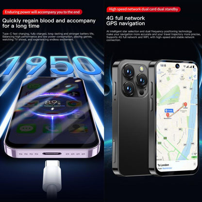 SOYES XS19 Pro, 4 Go+64 Go, Android 12.0 MTK6762 Quad Core de 3,8 pouces, Réseau : 4G, Double SIM, GPS, OTG, Compatible Google Play Store (Violet)