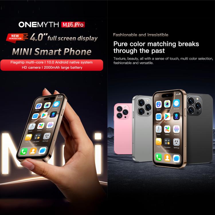 SOYES ONEMYTH M16 Pro, 2GB+16GB, 4.0 inch Android 10.0 MTK6580 Quad Core, Network: 3G, Dual SIM (Black)