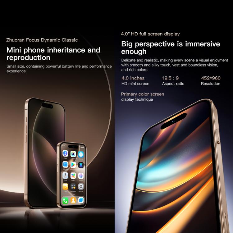 SOYES ONEMYTH M16 Pro, 2GB+16GB, 4.0 inch Android 10.0 MTK6580 Quad Core, Network: 3G, Dual SIM (Gold)