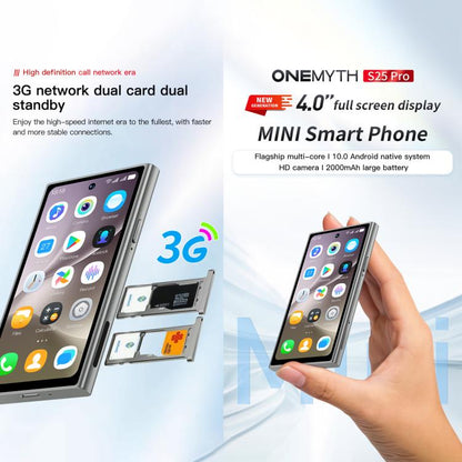 SOYES ONEMYTH S25 Pro, 2 Go+16 Go, Android 10.0 MTK6580 Quad Core de 4,0 pouces, Réseau : 3G, Double SIM (Rose)