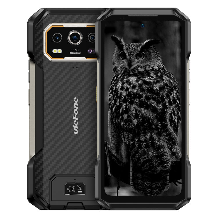 [Entrepôt HK] Téléphone robuste Ulefone Armor 27, 12 Go+256 Go, Vision nocturne, 10600 mAh, Android 14 MediaTek Helio G99 Octa Core de 6,78 pouces, Réseau: 4G, NFC, OTG (Noir)