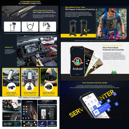 [HK Warehouse] Ulefone Armor 27T Rugged Phone, 12GB+256GB, Thermal Imager, Night Vision, 10600mAh, 6.78 inch Android 14 MediaTek Helio G99 Octa Core, Network: 4G, NFC, OTG (Black)