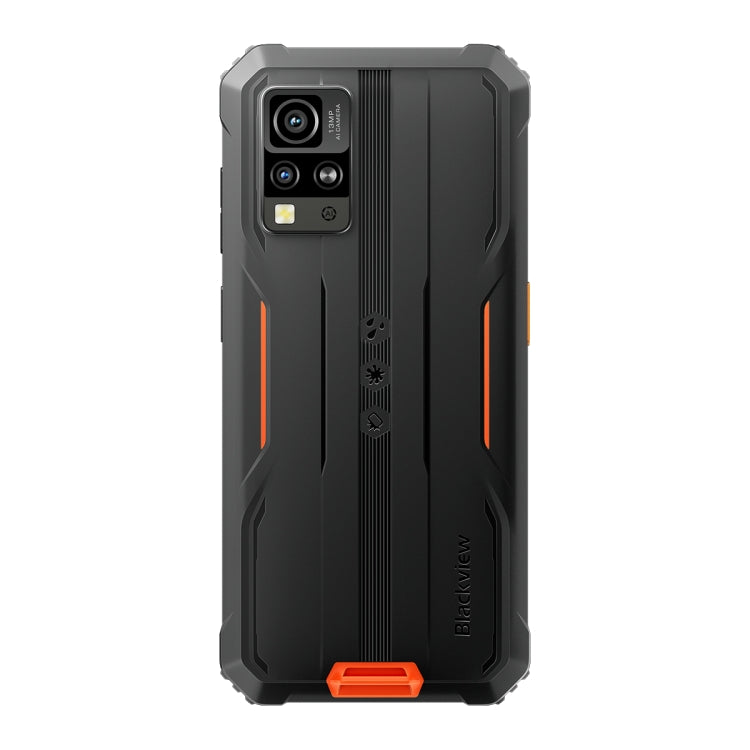 [Entrepôt HK] Blackview BV4800 Pro, 4 Go+128 Go, IP68/IP69K/MIL-STD-810H, Android 14 Unisoc T606 Octa Core de 6,56 pouces, Réseau: 4G, OTG (Orange)