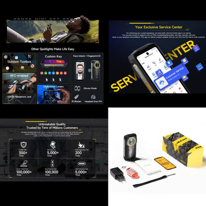 [HK Warehouse] Ulefone Armor Mini 20T Pro, Thermal Imaging, 8GB+256GB, IP68/IP69K Rugged Phone, 4.7 inch Android 15 MediaTek Dimensity 6300 5G Octa Core, Network: 5G, NFC, OTG (Mecha Black)