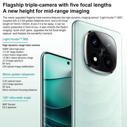 Xiaomi Redmi Note 14 Pro+, 12GB+256GB, 6.67 inch Xiaomi HyperOS Snapdragon 7s Gen 3 Octa Core, NFC, Network: 5G (Green)
