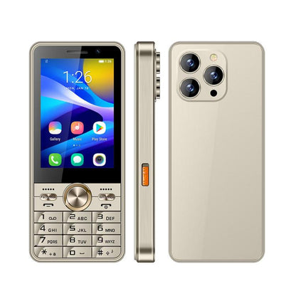 Téléphone à fonctions UNIWA XS17, 2 Go+16 Go, Android 8.1 MT6737M Quad Core de 3,5 pouces, réseau : 4G, double carte SIM (Or)