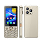Téléphone à fonctions UNIWA XS17, 2 Go+16 Go, Android 8.1 MT6737M Quad Core de 3,5 pouces, réseau : 4G, double carte SIM (Or)