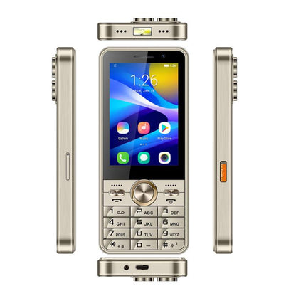 Téléphone à fonctions UNIWA XS17, 2 Go+16 Go, Android 8.1 MT6737M Quad Core de 3,5 pouces, réseau : 4G, double carte SIM (Or)
