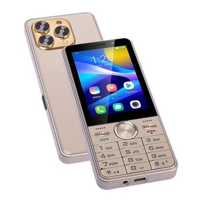 Téléphone à fonctions UNIWA XS17, 2 Go+16 Go, Android 8.1 MT6737M Quad Core de 3,5 pouces, réseau : 4G, double carte SIM (Or)