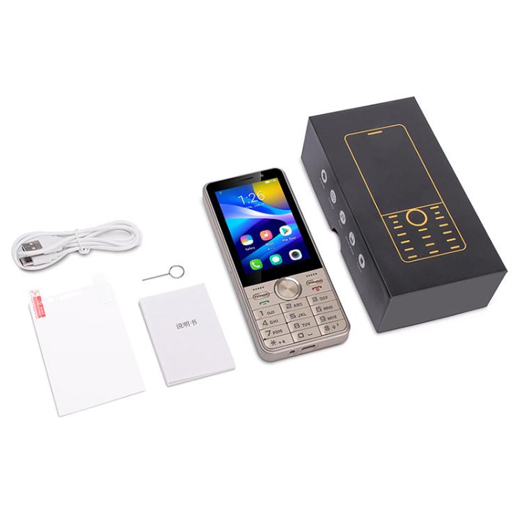 Téléphone à fonctions UNIWA XS17, 2 Go+16 Go, Android 8.1 MT6737M Quad Core de 3,5 pouces, réseau : 4G, double carte SIM (Or)