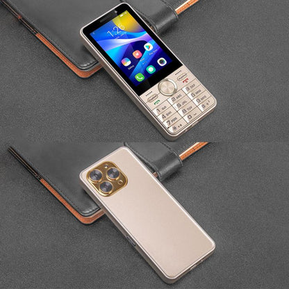 Téléphone à fonctions UNIWA XS17, 2 Go+16 Go, Android 8.1 MT6737M Quad Core de 3,5 pouces, réseau : 4G, double carte SIM (Or)