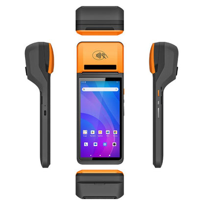 UNIWA V4P Édition Standard, téléphone TPV intelligent Android 13 NFC de 6 pouces avec imprimante thermique, 3 Go+16 Go, Unisoc SC9863a Octa Core, Réseau : 4G (Noir)