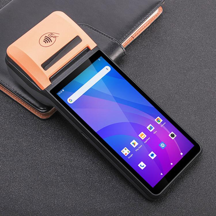 UNIWA V4P Édition Standard, téléphone TPV intelligent Android 13 NFC de 6 pouces avec imprimante thermique, 3 Go+16 Go, Unisoc SC9863a Octa Core, Réseau : 4G (Noir)