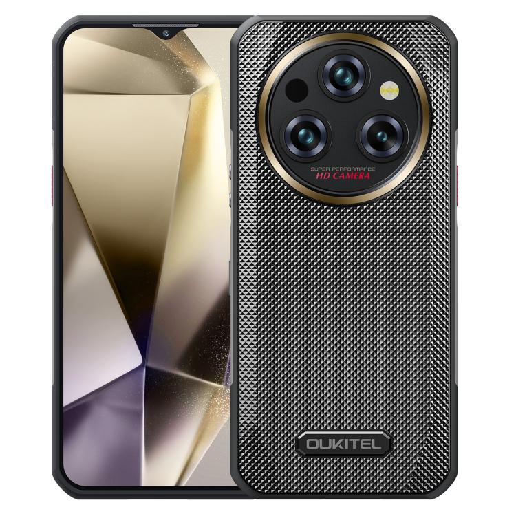 [HK Warehouse] Oukitel WP35 Pro 5G Rugged Phone, 12GB+512GB, 6.6 inch Android 14 MediaTek Dimensity 6300 Octa Core, NFC, OTG, Network: 5G (Black)