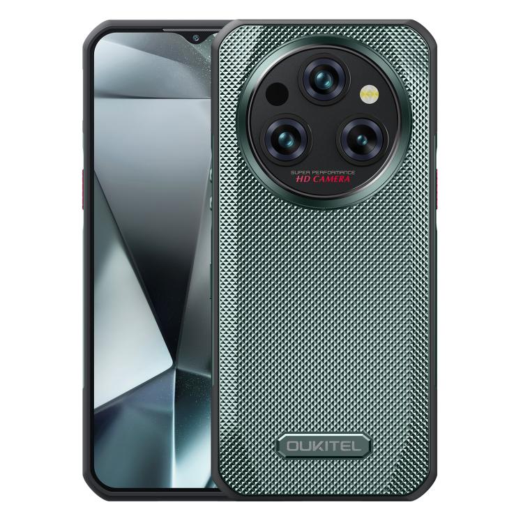 [HK Warehouse] Oukitel WP35 Pro 5G Rugged Phone, 12GB+512GB, 6.6 inch Android 14 MediaTek Dimensity 6300 Octa Core, NFC, OTG, Network: 5G (Green)