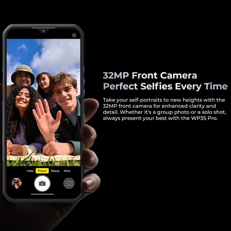 [HK Warehouse] Oukitel WP35 Pro 5G Rugged Phone, 12GB+512GB, 6.6 inch Android 14 MediaTek Dimensity 6300 Octa Core, NFC, OTG, Network: 5G (Grey)