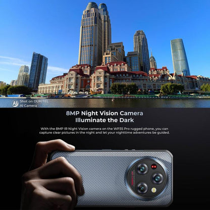 [HK Warehouse] Oukitel WP35 Pro 5G Rugged Phone, 12GB+512GB, 6.6 inch Android 14 MediaTek Dimensity 6300 Octa Core, NFC, OTG, Network: 5G (Black)