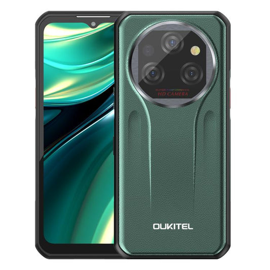 [HK Warehouse] Oukitel WP39 Pro 5G Rugged Phone, 12GB+512GB, Night Vision, Fingerprint Identification, 6.6 inch Android 14 MediaTek Dimensity 6300 Octa Core, NFC, OTG, Network: 5G (Green)