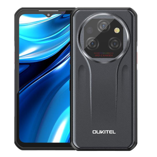 [HK Warehouse] Oukitel WP39 Pro 5G Rugged Phone, 12GB+512GB, Night Vision, Fingerprint Identification, 6.6 inch Android 14 MediaTek Dimensity 6300 Octa Core, NFC, OTG, Network: 5G (Grey)