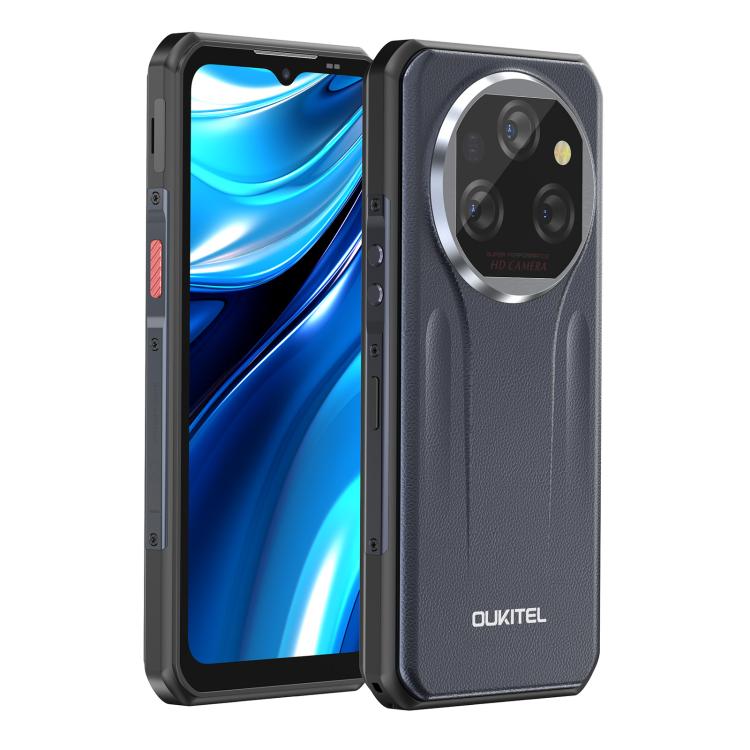 [HK Warehouse] Oukitel WP39 Pro 5G Rugged Phone, 12GB+512GB, Night Vision, Fingerprint Identification, 6.6 inch Android 14 MediaTek Dimensity 6300 Octa Core, NFC, OTG, Network: 5G (Grey)