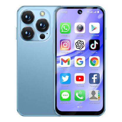 SOYES XS19 Pro, 6 Go + 128 Go, Android 12.0 MTK6762 Quad Core de 3,8 pouces, Réseau : 4G, Double SIM, GPS, OTG, Support Google Play Store (Bleu)