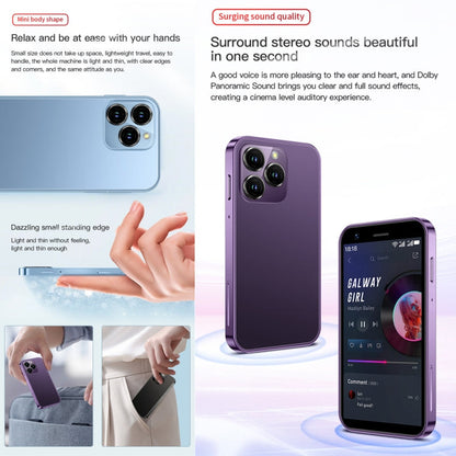 SOYES XS16, 2GB+16GB, 3.0 inch Android 10.0 MTK6737 Quad Core, Bluetooth, WiFi, Network: 4G, Dual SIM, Support Google Play Store (Black)