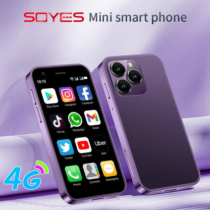 SOYES XS16, 3 Go + 64 Go, Android 10.0 MTK6737 Quad Core de 3,0 pouces, Bluetooth, WiFi, Réseau : 4G, Double SIM, Prise en charge du Google Play Store (Violet)