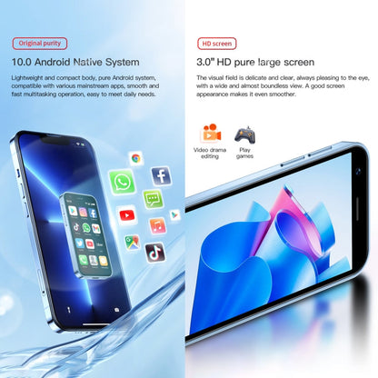 SOYES XS16, 3GB+64GB, 3.0 inch Android 10.0 MTK6737 Quad Core, Bluetooth, WiFi, Network: 4G, Dual SIM, Support Google Play Store (Black)