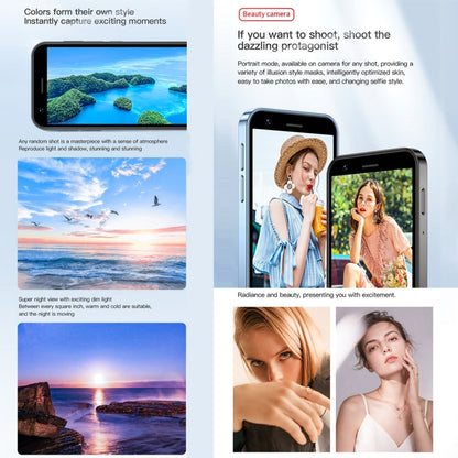 SOYES XS16, 3 Go + 64 Go, Android 10.0 MTK6737 Quad Core de 3,0 pouces, Bluetooth, WiFi, Réseau : 4G, Double SIM, Prise en charge du Google Play Store (Violet)
