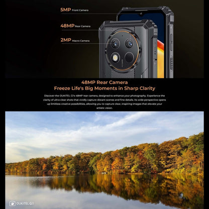 [HK Warehouse] Oukitel G1 Rugged Phone, 6GB+256GB, Fingerprint Identification, 6.52 inch Android 14 T606 Octa Core, NFC, OTG, Network: 4G (Green)