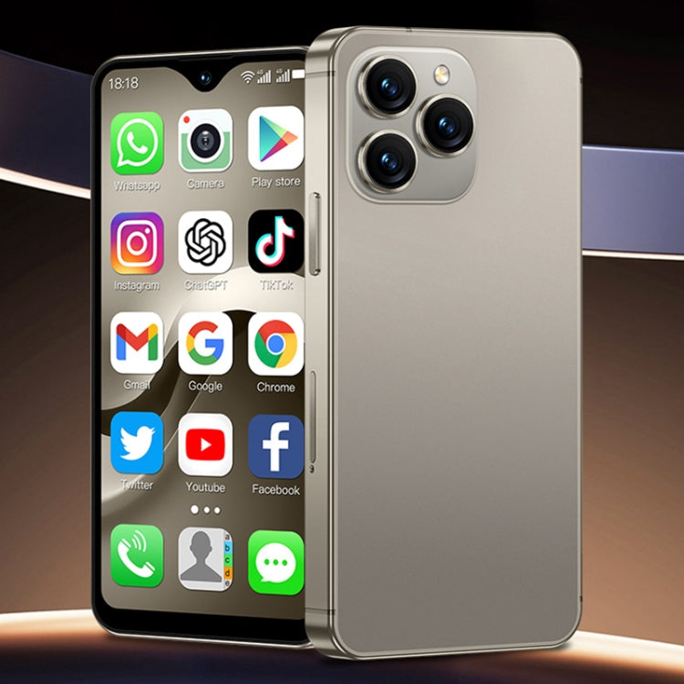 SOYES F9 Max, 4 Go+64 Go, 4,3 pouces Android 12 MTK6762 Octa Core, Réseau : 4G, OTG, Double SIM (Or Champagne)