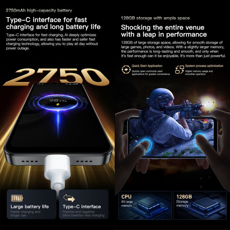 SOYES F9 Max, 6GB+128GB, 4.3 inch Android 12 MTK6762 Octa Core, Network: 4G, OTG, Dual SIM (Black)