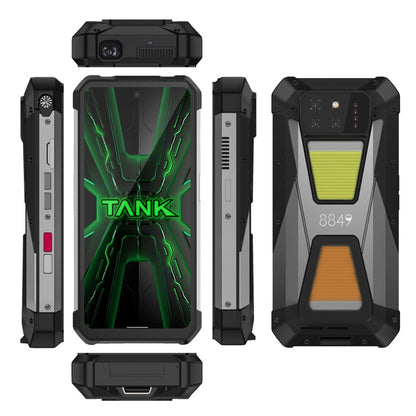 [Entrepôt HK] Téléphone robuste Unihertz 8849 Tank 3S Night Vision Projector, 12 Go+256 Go, 6,79 pouces Android 14 Dimensity 8200 Octa Core, Réseau : 5G (Noir)