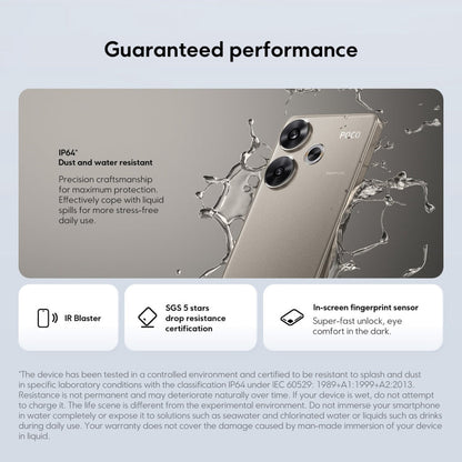 [HK Warehouse] Xiaomi POCO F6 Global, 12GB+512GB, In-screen Fingerprint, 6.67 inch Xiaomi HyperOS Snapdragon 8s Gen 3 Octa Core 3.0GHz, NFC, Network: 5G (Black)