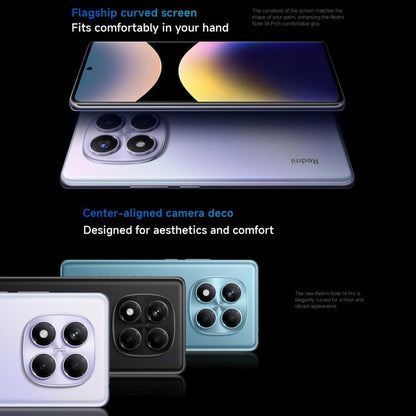 [HK Warehouse] Xiaomi Redmi Note 14 Pro 4G Global, 8GB+256GB, In-screen Fingerprint, 6.67 inch Xiaomi HyperOS Helio G100-Ultra Octa Core, NFC, Network: 4G (Blue)